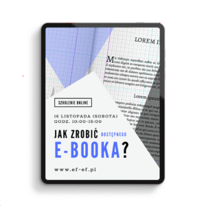 Jak zrobić dostępnego e-booka