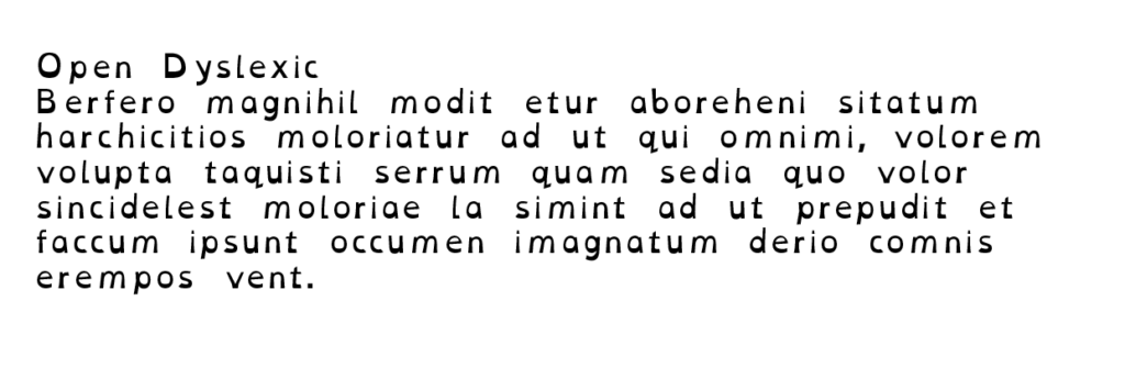 Open Dyslexic prezentacja fontu dla osób z dysleksją
